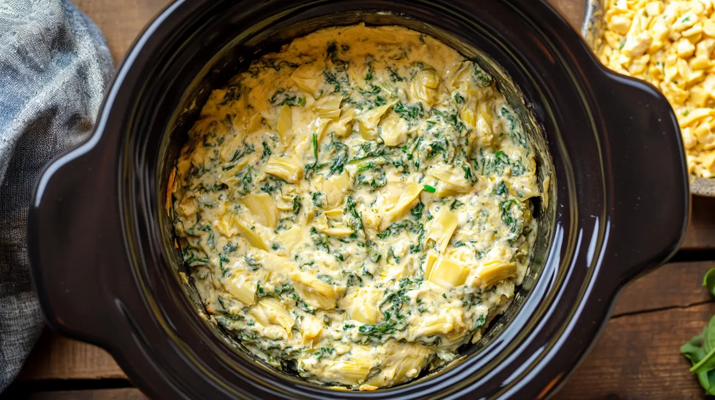 Crockpot Spinach Artichoke Dip recipe