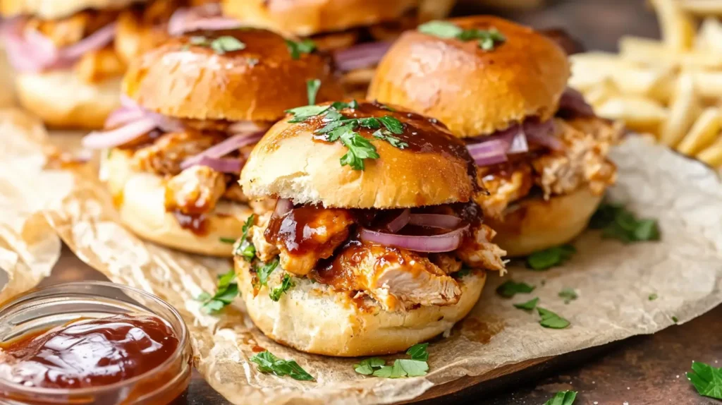 BBQ Chicken Sliders