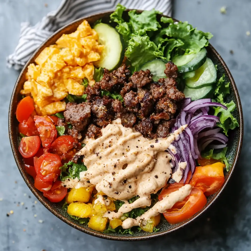 Burger Bowl Recipe Burger Bowl Recipe