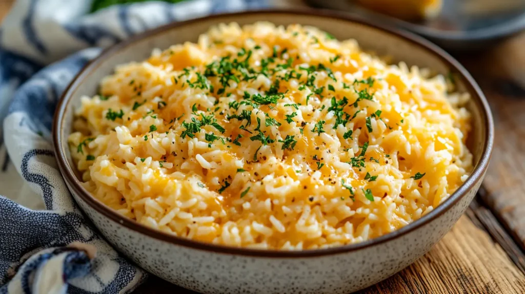 cheesy rice recipe