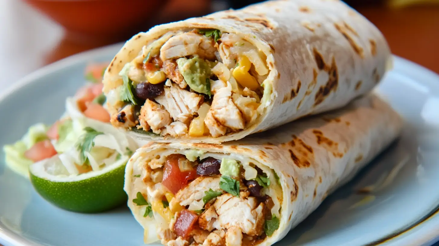 Delicious Chicken Burrito