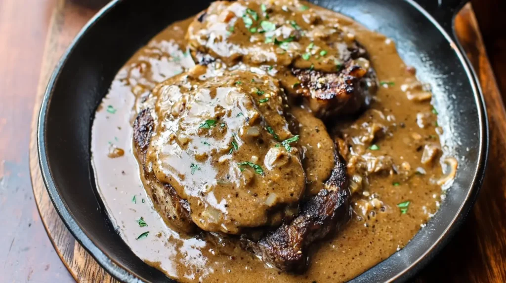 smothered steak