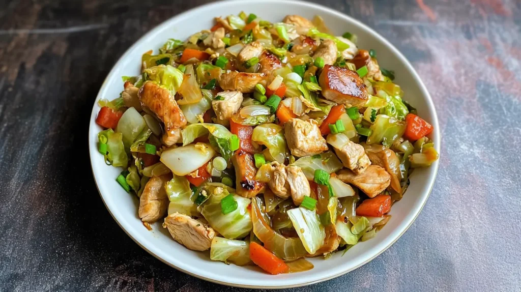 Chinese Chicken Cabbage Stir-Fry