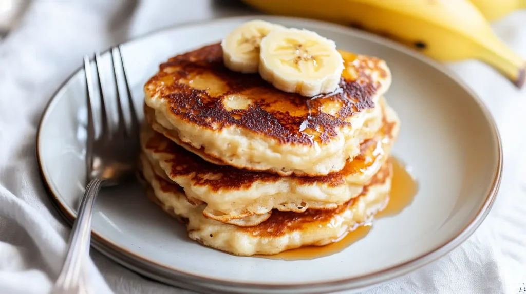Cottage Cheese Banana Pancakes