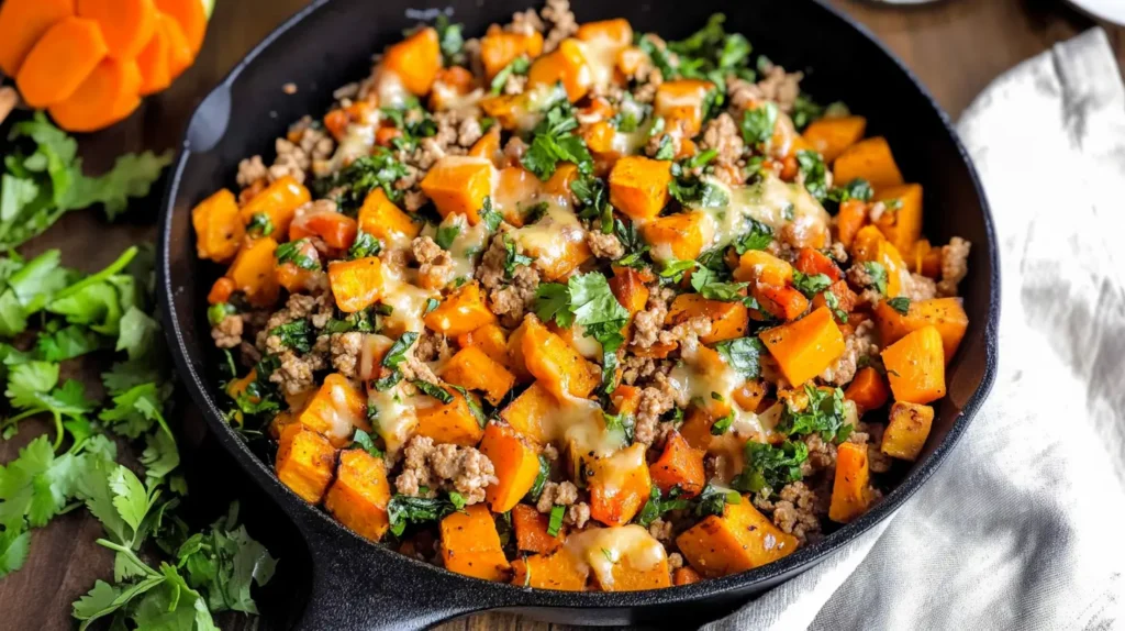 Ground Turkey Sweet Potato Skillet