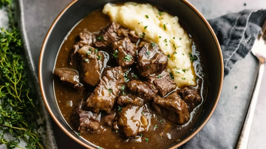 Instant Pot Beef Tips and Gravy