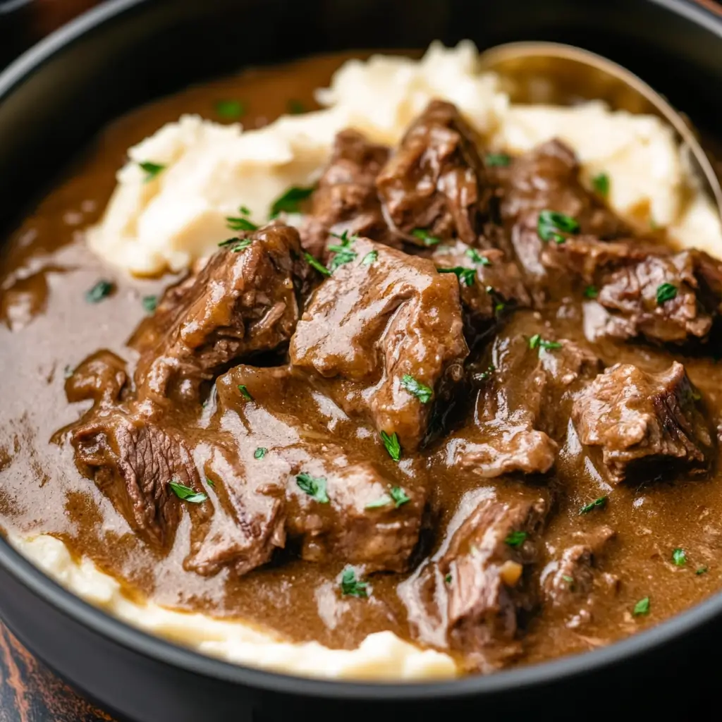 Instant Pot Beef Tips and Gravy