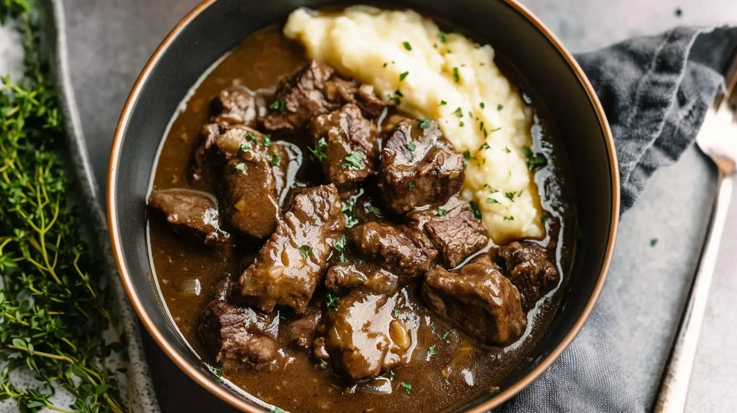 Instant Pot Beef Tips and Gravy