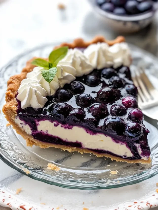 Blueberry Cream Cheese Pie