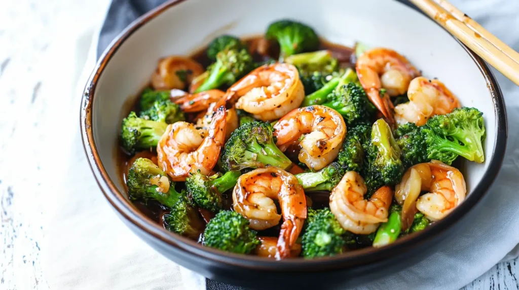 shrimp and broccoli stir fry