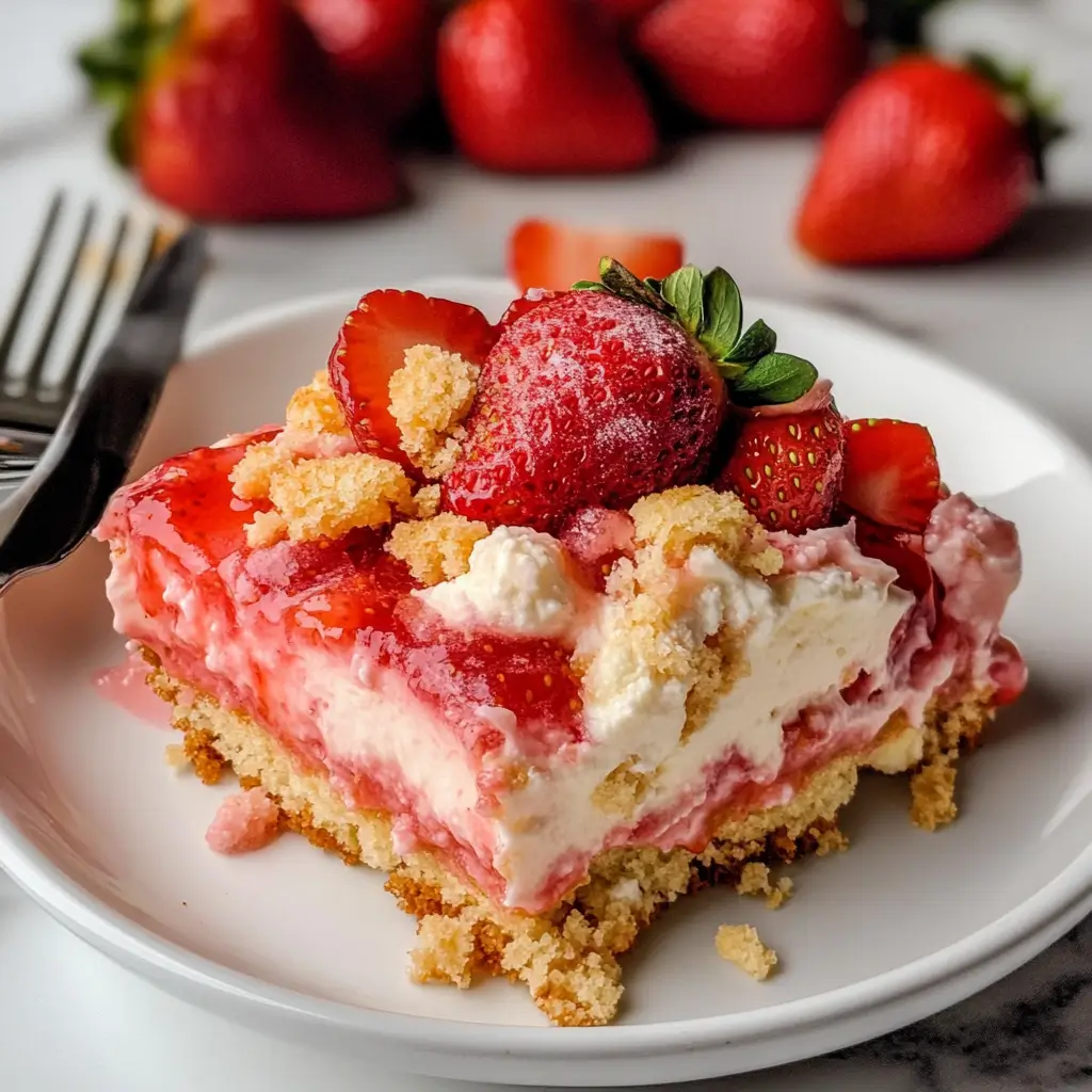 Strawberry Cheesecake Dump Cake