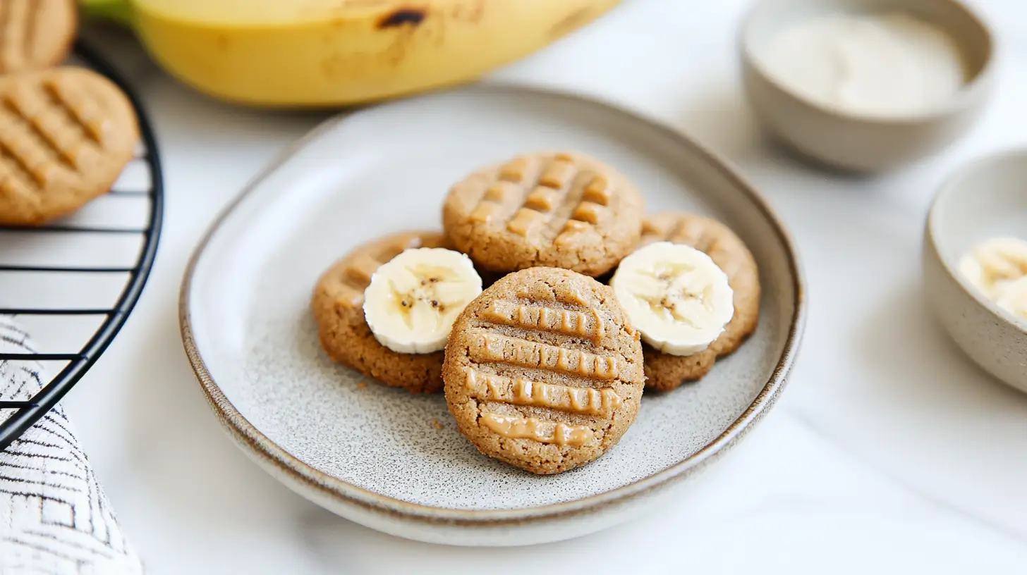 peanut butter banana cookies